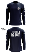 Joliet Police K-9 Unit 79217416 Long Sleeve Rash Guard Shirt - 30