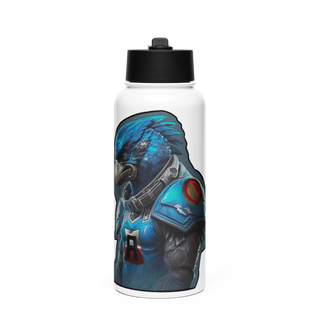 Battlehawks 56996020 Stainless Steel Water Bottle with a Straw Lid