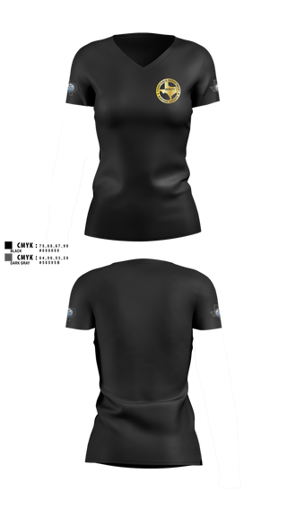 Womens Short Sleeve Vneck Shirt, Nueces County Constable PCT4, , Teamtime, Team time, sublimation, custom sports apparel, team uniforms, spirit wear, spiritwear, sports uniforms, custom shirts, team store, custom team store, fundraiser sports, apparel fundraiser