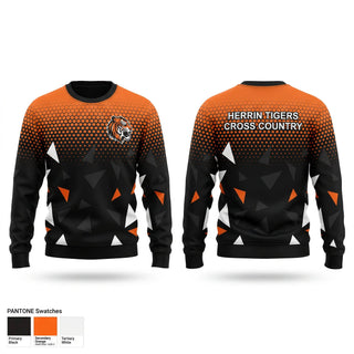 Crew Neck Sweatshirt, HERRIN TIGERS, Cross Country, Teamtime, Team time, sublimation, custom sports apparel, team uniforms, spirit wear, spiritwear, sports uniforms, custom shirts, team store, custom team store, fundraiser sports, apparel fundraiser