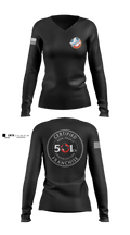Sioux Empire Ghostbusters  Women's Long Sleeve V-neck Shirt - 4