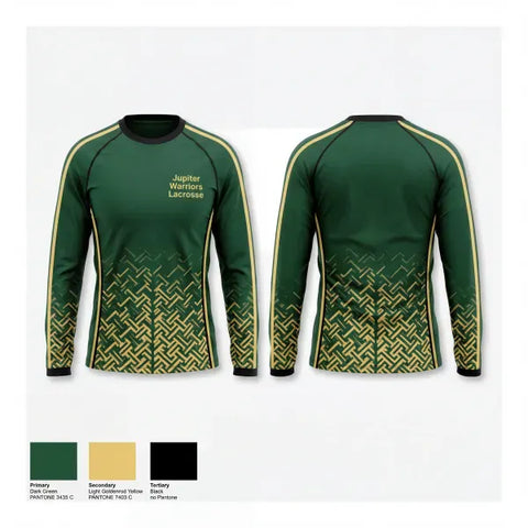 Long Sleeve Performance Shirt, Jupiter Warriors Lacrosse, Women's Lacrosse, Teamtime, Team time, sublimation, custom sports apparel, team uniforms, spirit wear, spiritwear, sports uniforms, custom shirts, team store, custom team store, fundraiser sports, apparel fundraiser
