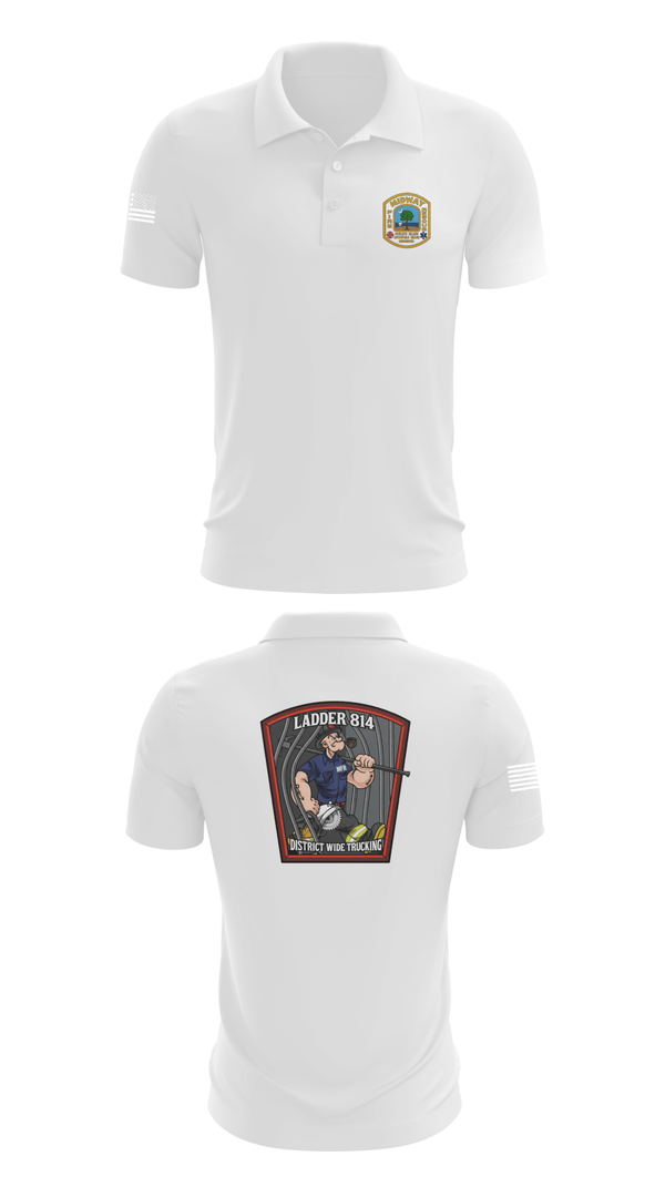 Short Sleeve Performance Polo, 814 truck, Fire Department, Teamtime, Team time, sublimation, custom sports apparel, team uniforms, spirit wear, spiritwear, sports uniforms, custom shirts, team store, custom team store, fundraiser sports, apparel fundraiser