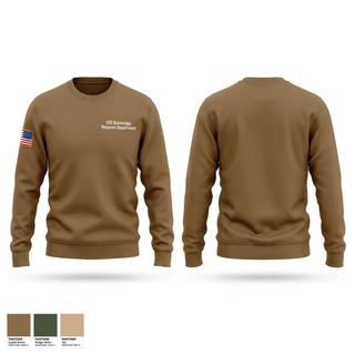 Crew Neck Sweatshirt, USS Bainbridge Weapons Department, Navy, Teamtime, Team time, sublimation, custom sports apparel, team uniforms, spirit wear, spiritwear, sports uniforms, custom shirts, team store, custom team store, fundraiser sports, apparel fundraiser