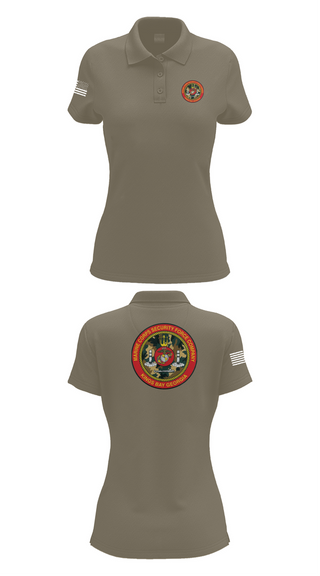 Womens Short Sleeve Performance Polo, Marine Corps Security Forces Battalion, , Teamtime, Team time, sublimation, custom sports apparel, team uniforms, spirit wear, spiritwear, sports uniforms, custom shirts, team store, custom team store, fundraiser sports, apparel fundraiser