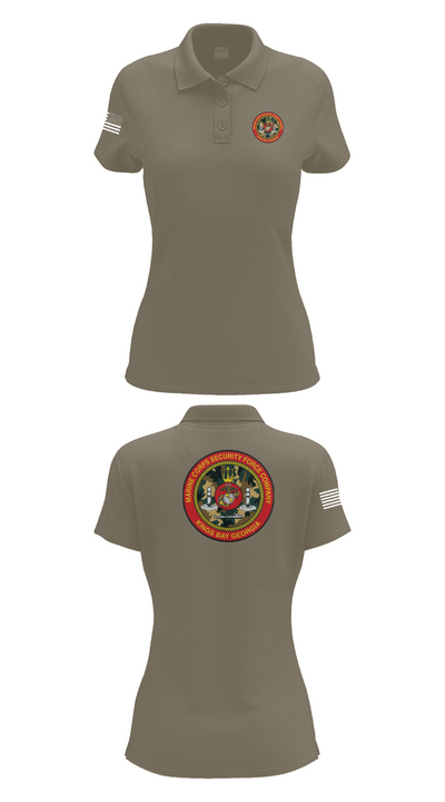 Marine Corps Security Forces Battalion 39264653 Women's Short Sleeve Performance Polo  - 71