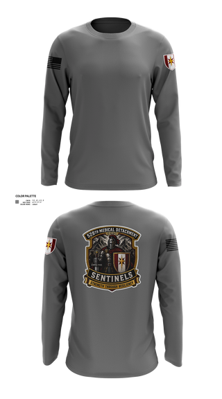Long Sleeve Performance Shirt, 528th MED DET COSC, Army, Teamtime, Team time, sublimation, custom sports apparel, team uniforms, spirit wear, spiritwear, sports uniforms, custom shirts, team store, custom team store, fundraiser sports, apparel fundraiser
