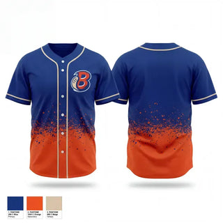Full Button Baseball Jersey, Mid-Michigan Beavers Baseball, Baseball, Teamtime, Team time, sublimation, custom sports apparel, team uniforms, spirit wear, spiritwear, sports uniforms, custom shirts, team store, custom team store, fundraiser sports, apparel fundraiser