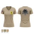 Third battalion eighth regiment Women's Short Sleeve V-neck Shirt - 1
