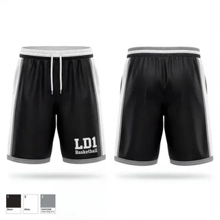 Mens Reversible Basketball Shorts, LD1 Basketball, Men's Basketball, Teamtime, Team time, sublimation, custom sports apparel, team uniforms, spirit wear, spiritwear, sports uniforms, custom shirts, team store, custom team store, fundraiser sports, apparel fundraiser