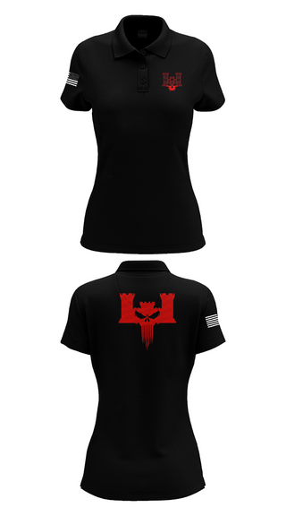 Womens Short Sleeve Performance Polo, B co 334th BEB, , Teamtime, Team time, sublimation, custom sports apparel, team uniforms, spirit wear, spiritwear, sports uniforms, custom shirts, team store, custom team store, fundraiser sports, apparel fundraiser