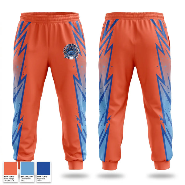 Sweatpants, Back bay blue crabs, Baseball, Teamtime, Team time, sublimation, custom sports apparel, team uniforms, spirit wear, spiritwear, sports uniforms, custom shirts, team store, custom team store, fundraiser sports, apparel fundraiser