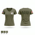 A.C.E.S (Acushnet Crime & Evidence Squad Women's Short Sleeve V-neck Shirt - 1
