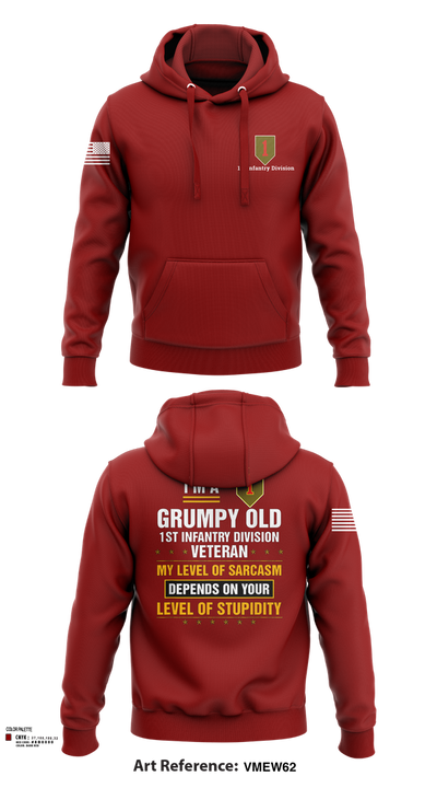 1st Infantry Division 23102862 Hoodie - 23
