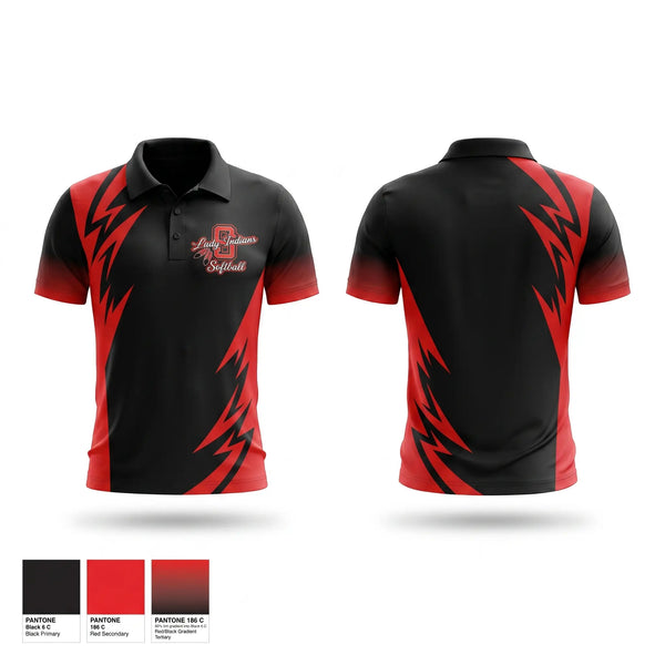 Short Sleeve Performance Polo, Sissonville Lady Indians, Softball, Teamtime, Team time, sublimation, custom sports apparel, team uniforms, spirit wear, spiritwear, sports uniforms, custom shirts, team store, custom team store, fundraiser sports, apparel fundraiser