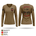 Jersey Dustoff Women's Long Sleeve V-neck Shirt - 1