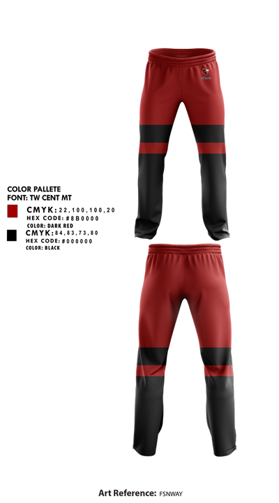 Crystal City High School Hornets Basketball 19649692 Sweatpants - 1