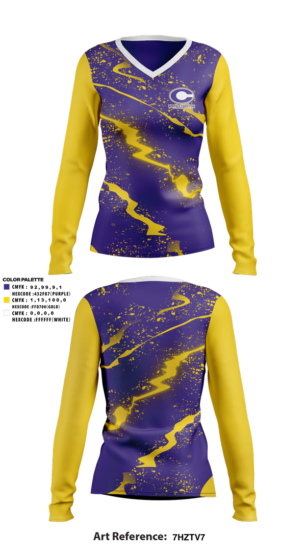 Womens Long Sleeve Vneck Shirt, Norfolk Christian Volleyball, Women's Volleyball, Teamtime, Team time, sublimation, custom sports apparel, team uniforms, spirit wear, spiritwear, sports uniforms, custom shirts, team store, custom team store, fundraiser sports, apparel fundraiser