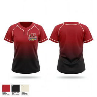 Two Button Softball Jersey, Santa Clara Cardinals, Baseball, Teamtime, Team time, sublimation, custom sports apparel, team uniforms, spirit wear, spiritwear, sports uniforms, custom shirts, team store, custom team store, fundraiser sports, apparel fundraiser