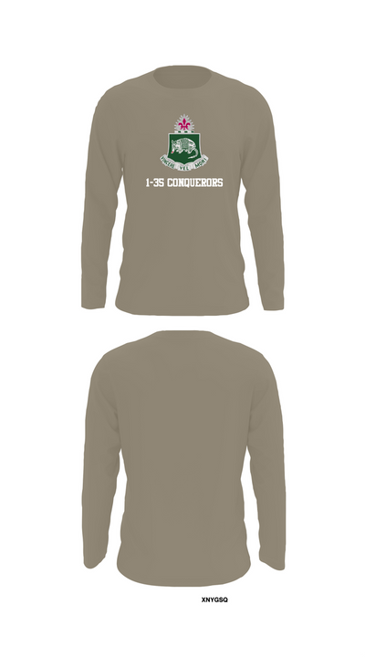 1-35 conquerors 73648216 Long Sleeve Performance Shirt 72
