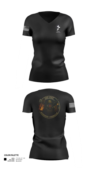 Womens Short Sleeve Vneck Shirt, 152 ESC, , Teamtime, Team time, sublimation, custom sports apparel, team uniforms, spirit wear, spiritwear, sports uniforms, custom shirts, team store, custom team store, fundraiser sports, apparel fundraiser