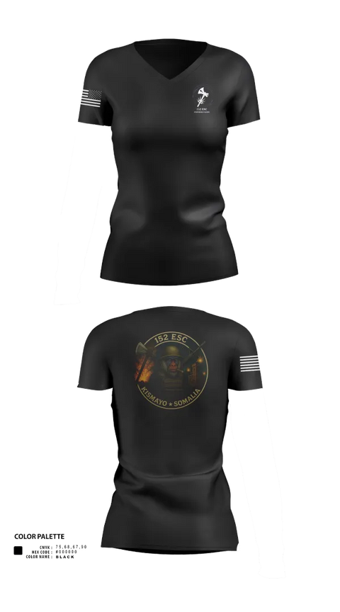 Womens Short Sleeve Vneck Shirt, 152 ESC, , Teamtime, Team time, sublimation, custom sports apparel, team uniforms, spirit wear, spiritwear, sports uniforms, custom shirts, team store, custom team store, fundraiser sports, apparel fundraiser