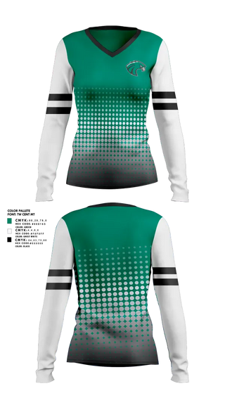 Womens Long Sleeve Vneck Shirt, Northeastern State University Athletics, Spirit Store, Teamtime, Team time, sublimation, custom sports apparel, team uniforms, spirit wear, spiritwear, sports uniforms, custom shirts, team store, custom team store, fundraiser sports, apparel fundraiser