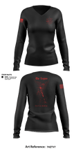 The Legion / B CO / 2-5 CAV 94510453 Women's Long Sleeve V-neck Shirt - 2