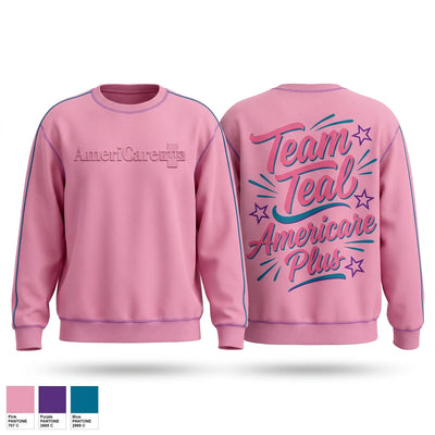 Team Teal 78972675 Crew Neck Sweatshirt - 2