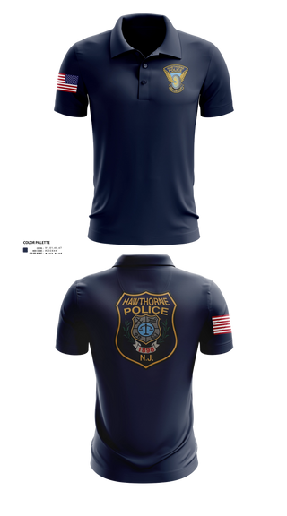 Short Sleeve Performance Polo, Hawthorne Police Department, Police, Teamtime, Team time, sublimation, custom sports apparel, team uniforms, spirit wear, spiritwear, sports uniforms, custom shirts, team store, custom team store, fundraiser sports, apparel fundraiser