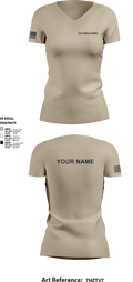 332 EMXS/AMMO 926154 Women's Short Sleeve V-neck Shirt - 2