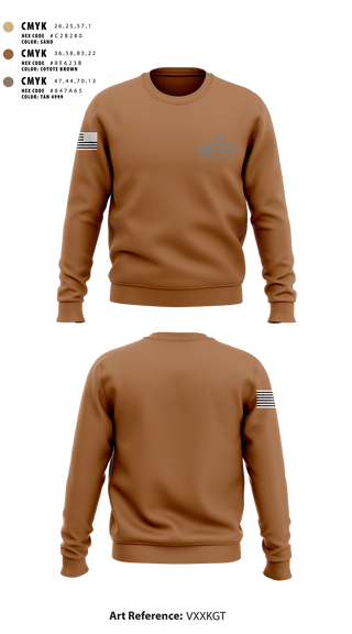 Crew Neck Sweatshirt, 2668th TC, National Guard, Teamtime, Team time, sublimation, custom sports apparel, team uniforms, spirit wear, spiritwear, sports uniforms, custom shirts, team store, custom team store, fundraiser sports, apparel fundraiser