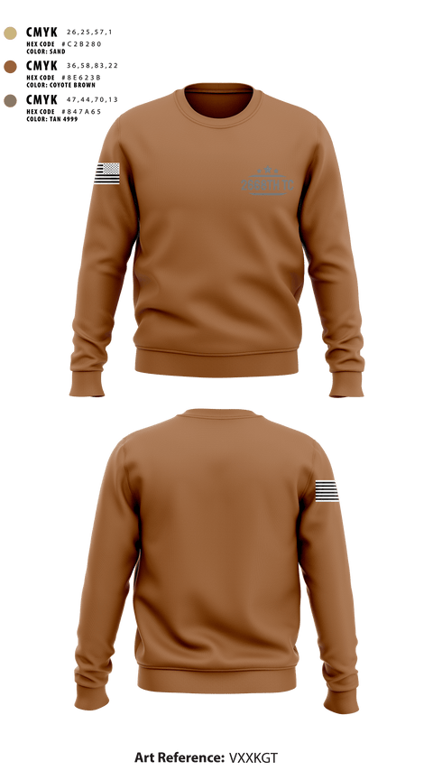 Crew Neck Sweatshirt, 2668th TC, National Guard, Teamtime, Team time, sublimation, custom sports apparel, team uniforms, spirit wear, spiritwear, sports uniforms, custom shirts, team store, custom team store, fundraiser sports, apparel fundraiser