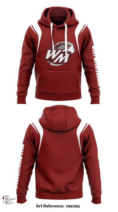 West Mecklenburg High School Volleyball 81317754 Hoodie - 133