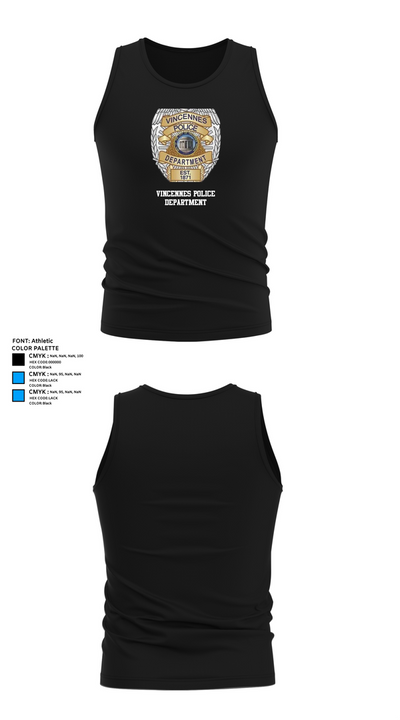 Vincennes Police Department 76255219 Tank Top - 37