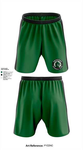 Athletic Shorts With Pockets, Dragons Baseball Club, Baseball, Teamtime, Team time, sublimation, custom sports apparel, team uniforms, spirit wear, spiritwear, sports uniforms, custom shirts, team store, custom team store, fundraiser sports, apparel fundraiser