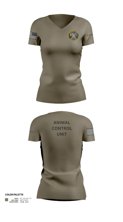 CCSO/ACO2 27054733 Women's Short Sleeve V-neck Shirt - 26