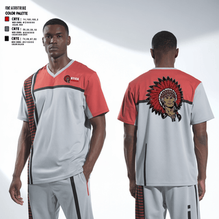 Short Sleeve Performance Shirt, Utica Redskins, Men's Basketball, Teamtime, Team time, sublimation, custom sports apparel, team uniforms, spirit wear, spiritwear, sports uniforms, custom shirts, team store, custom team store, fundraiser sports, apparel fundraiser