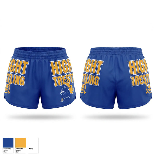 Womens Shorts, Castle Lady Knights, Wrestling, Teamtime, Team time, sublimation, custom sports apparel, team uniforms, spirit wear, spiritwear, sports uniforms, custom shirts, team store, custom team store, fundraiser sports, apparel fundraiser
