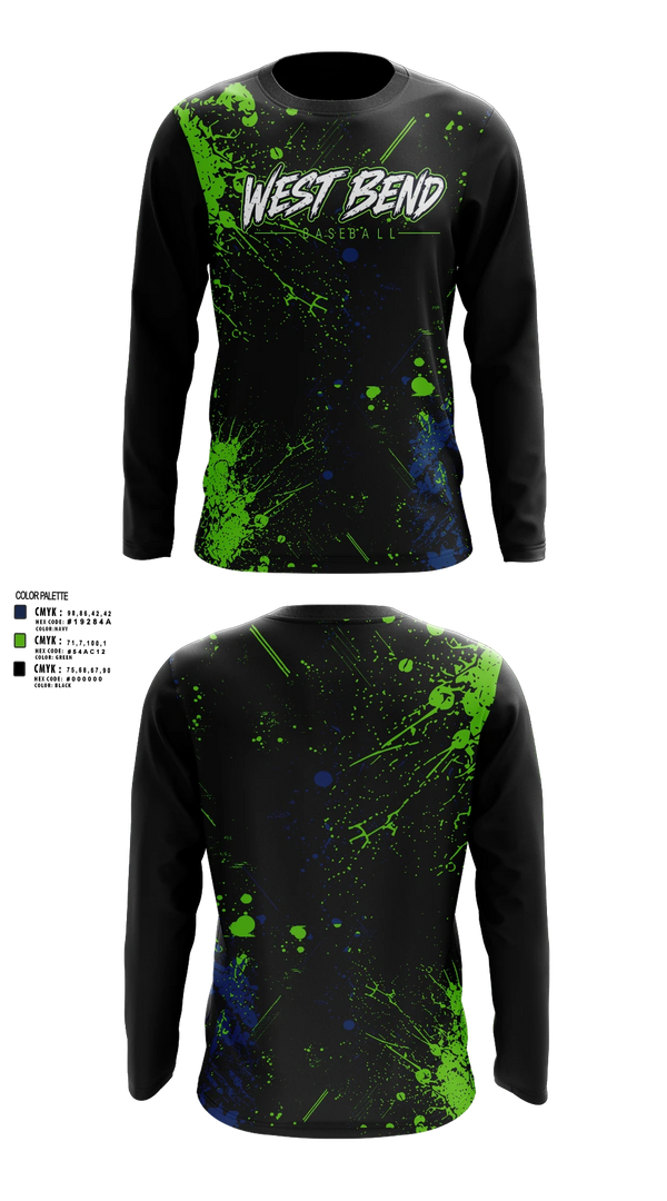 Long Sleeve Performance Shirt, West bend bulldogs, Baseball, Teamtime, Team time, sublimation, custom sports apparel, team uniforms, spirit wear, spiritwear, sports uniforms, custom shirts, team store, custom team store, fundraiser sports, apparel fundraiser