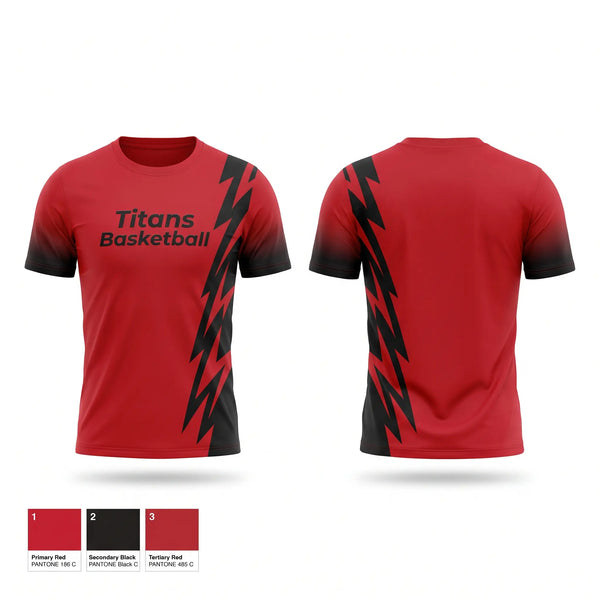 Short Sleeve Performance Shirt, Titans Basketball, Men's Basketball, Teamtime, Team time, sublimation, custom sports apparel, team uniforms, spirit wear, spiritwear, sports uniforms, custom shirts, team store, custom team store, fundraiser sports, apparel fundraiser