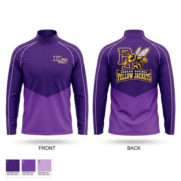 Quarter Zip Jacket, Denham Springs, , Teamtime, Team time, sublimation, custom sports apparel, team uniforms, spirit wear, spiritwear, sports uniforms, custom shirts, team store, custom team store, fundraiser sports, apparel fundraiser