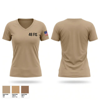 Womens Short Sleeve Vneck Shirt, 48 FIS, Air Force, Teamtime, Team time, sublimation, custom sports apparel, team uniforms, spirit wear, spiritwear, sports uniforms, custom shirts, team store, custom team store, fundraiser sports, apparel fundraiser