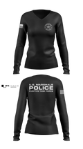 SJCP_USMS Women's Long Sleeve V-neck Shirt - 4