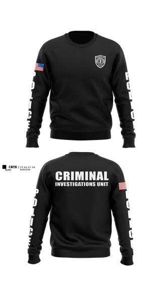 Crew Neck Sweatshirt, Robbinsville Police, Police, Teamtime, Team time, sublimation, custom sports apparel, team uniforms, spirit wear, spiritwear, sports uniforms, custom shirts, team store, custom team store, fundraiser sports, apparel fundraiser
