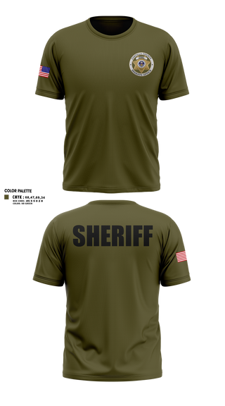 Short Sleeve Performance Shirt, Costilla County Sheriff's Office, Police, Teamtime, Team time, sublimation, custom sports apparel, team uniforms, spirit wear, spiritwear, sports uniforms, custom shirts, team store, custom team store, fundraiser sports, apparel fundraiser