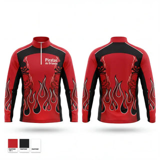 Quarter Zip Jacket, Piratas de Orlando, Men's Basketball, Teamtime, Team time, sublimation, custom sports apparel, team uniforms, spirit wear, spiritwear, sports uniforms, custom shirts, team store, custom team store, fundraiser sports, apparel fundraiser