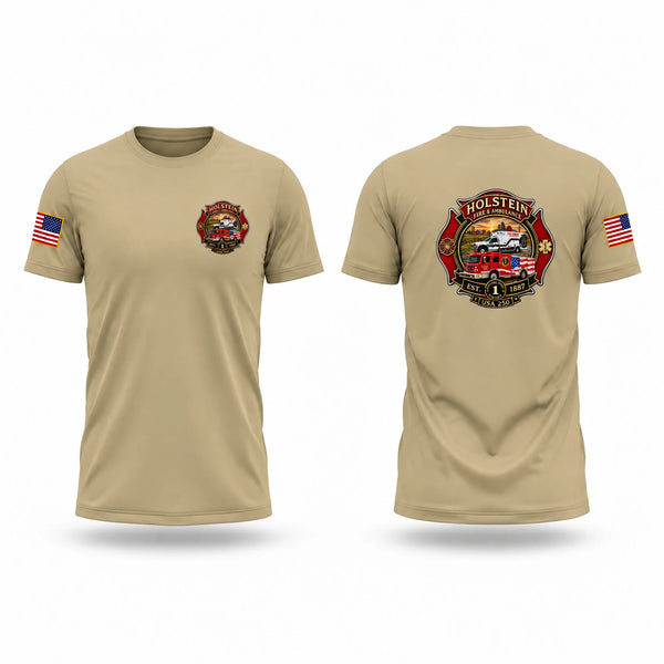 Holstein fire and ems Old School Cotton Feel Shirt - 1