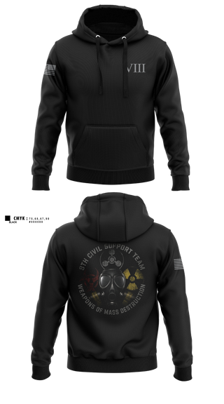 Hoodie, 8th WMD-Civil Support Team, Army, Teamtime, Team time, sublimation, custom sports apparel, team uniforms, spirit wear, spiritwear, sports uniforms, custom shirts, team store, custom team store, fundraiser sports, apparel fundraiser
