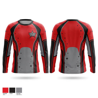 Long Sleeve Performance Shirt, Space Coast Stars, Baseball, Teamtime, Team time, sublimation, custom sports apparel, team uniforms, spirit wear, spiritwear, sports uniforms, custom shirts, team store, custom team store, fundraiser sports, apparel fundraiser